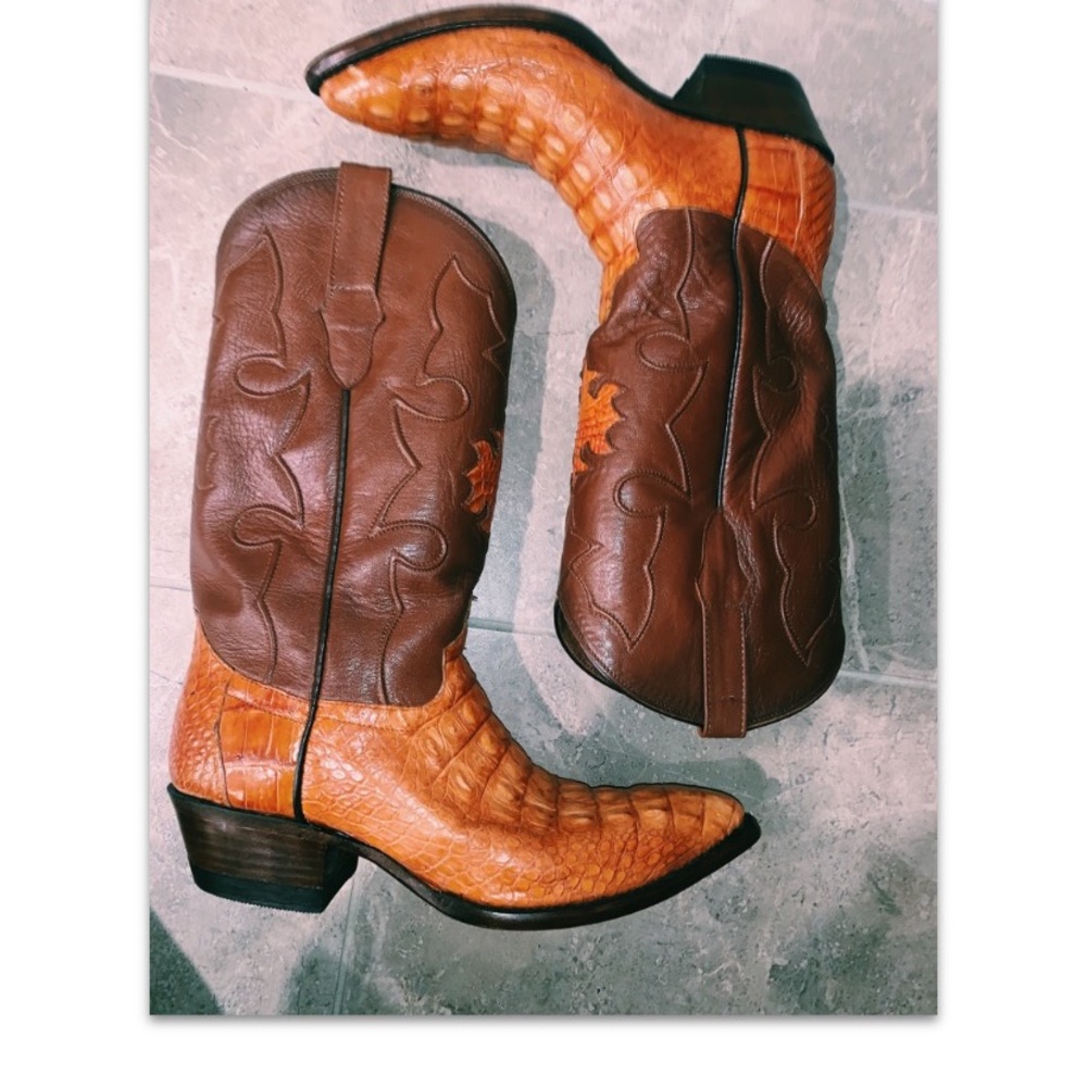 Authentic men’s alligator boots size d10
